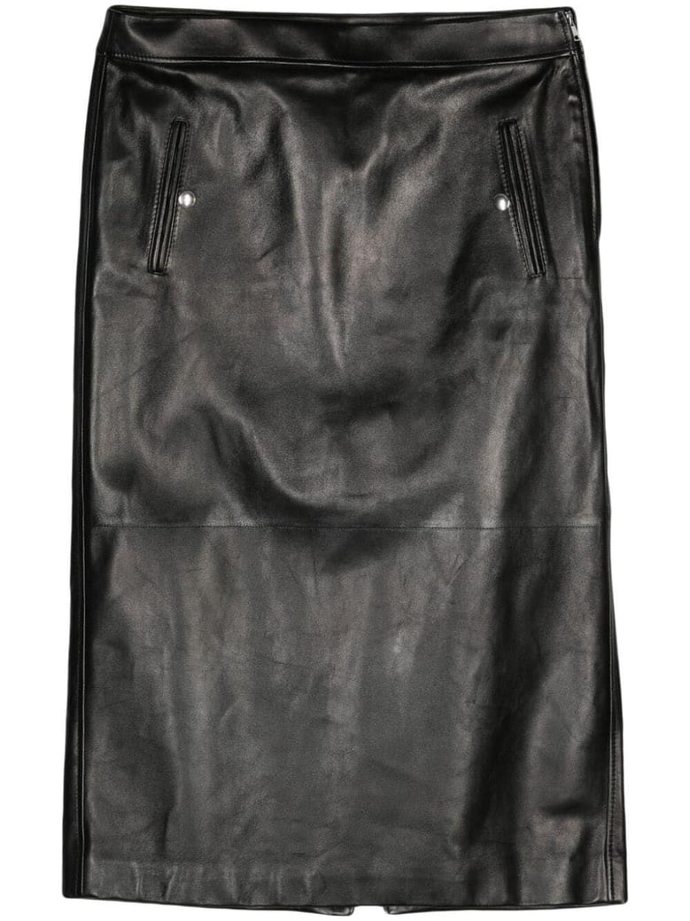 low waist leather skirt by Selfnex