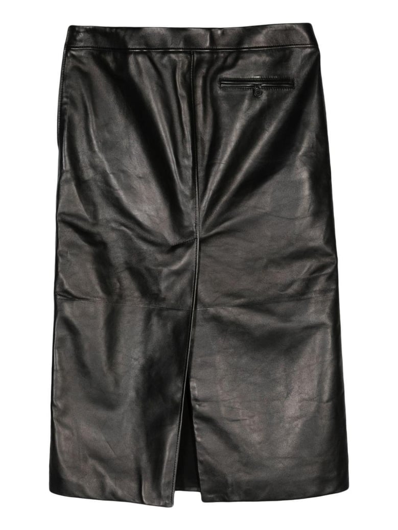 low waist leather skirt by Selfnex