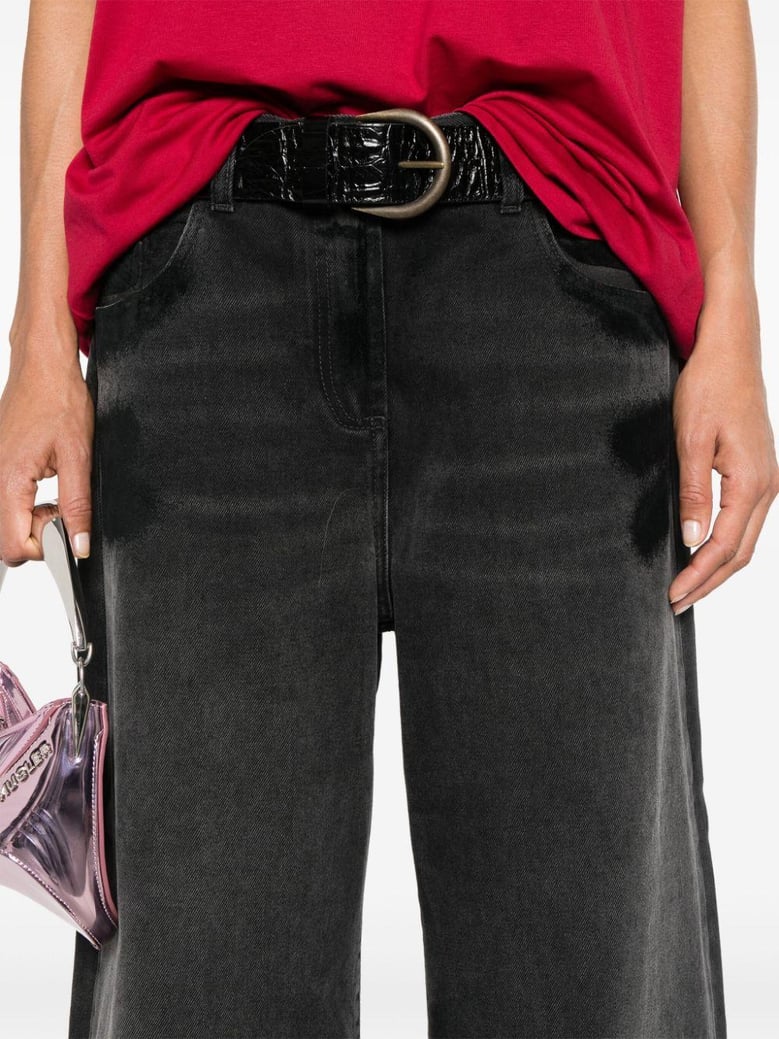 wide-leg denim jeans by Selfnex