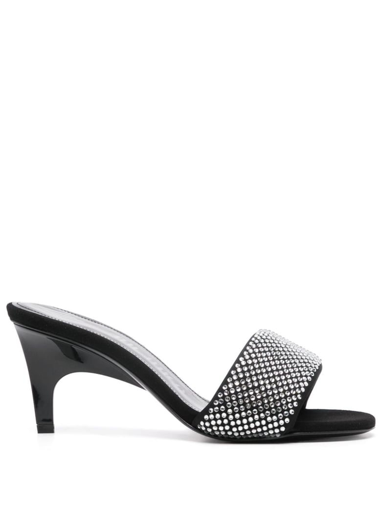 rem strass embellished mules by Selfnex