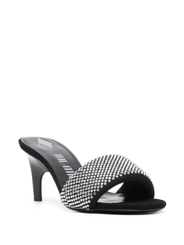 rem strass embellished mules by Selfnex