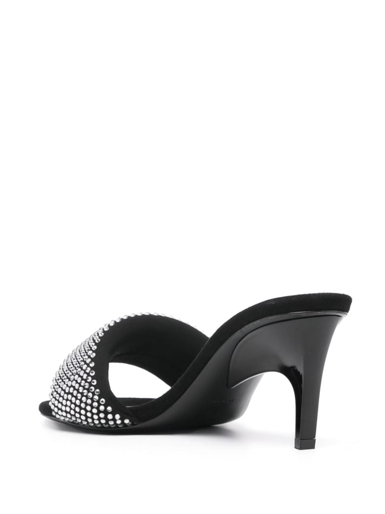 rem strass embellished mules by Selfnex