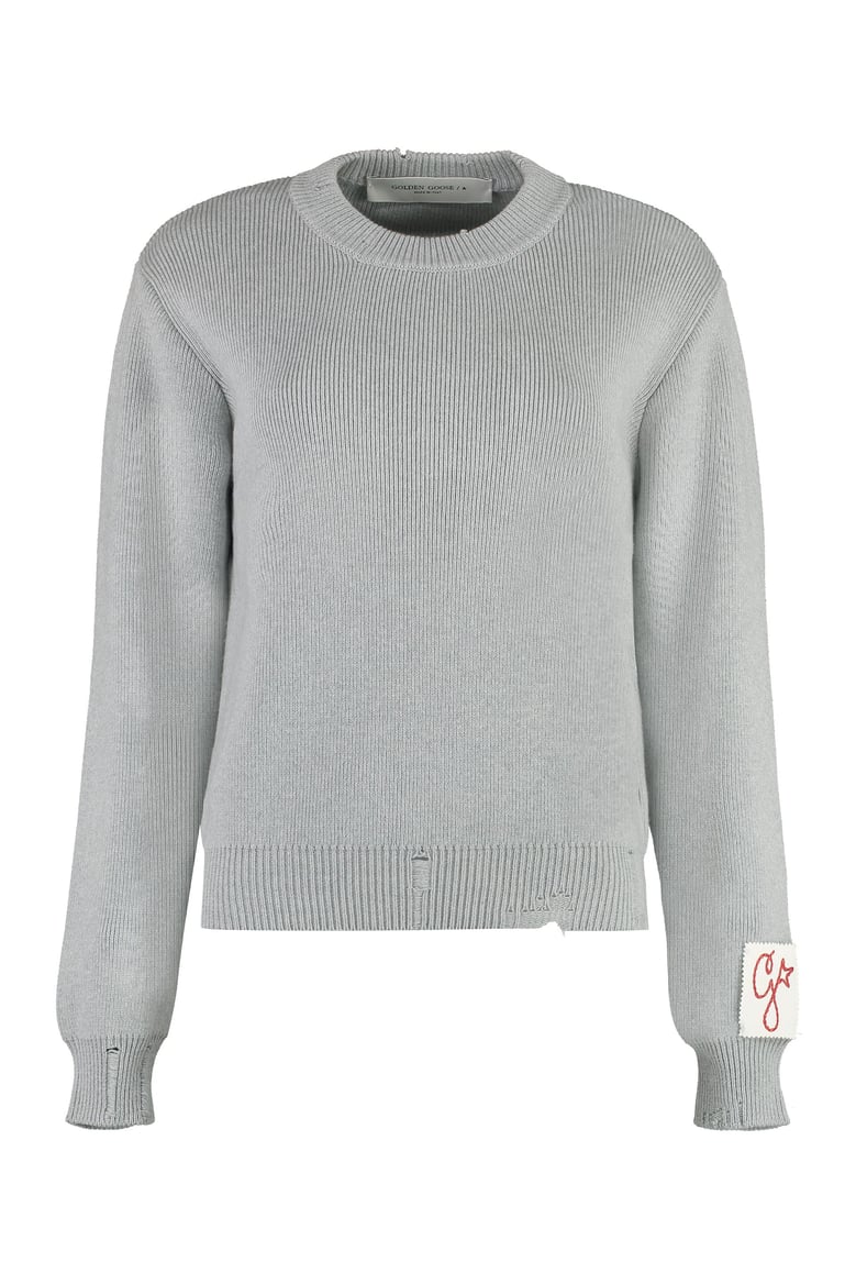 cotton crew-neck sweater by Selfnex