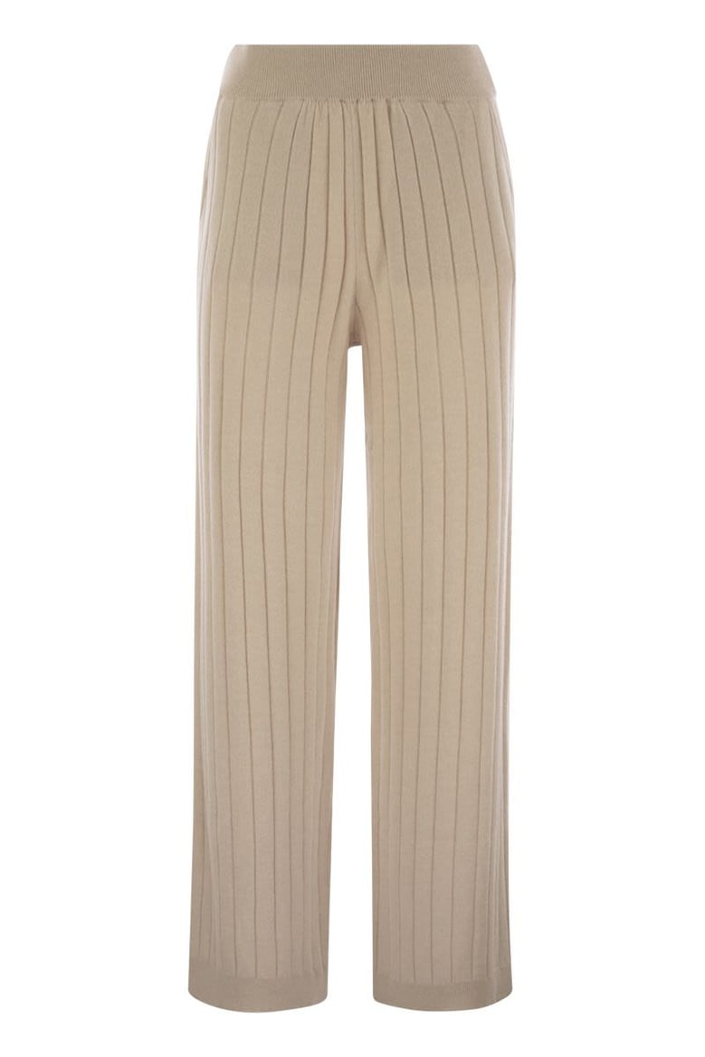 cashmere knit trousers by Selfnex