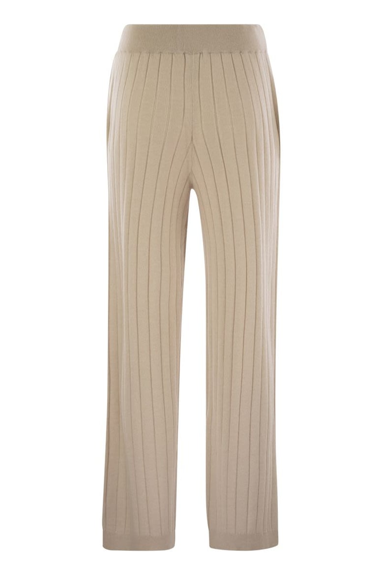 cashmere knit trousers by Selfnex