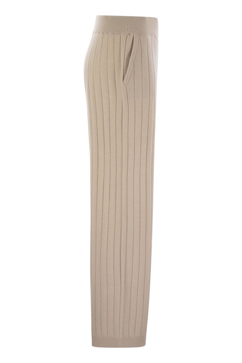 cashmere knit trousers by Selfnex
