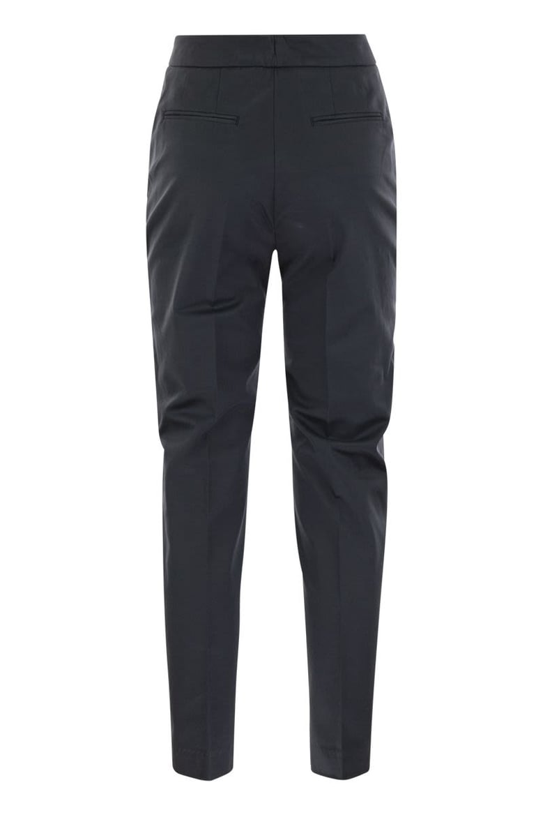 frida - cotton and silk trousers with pleat by Selfnex