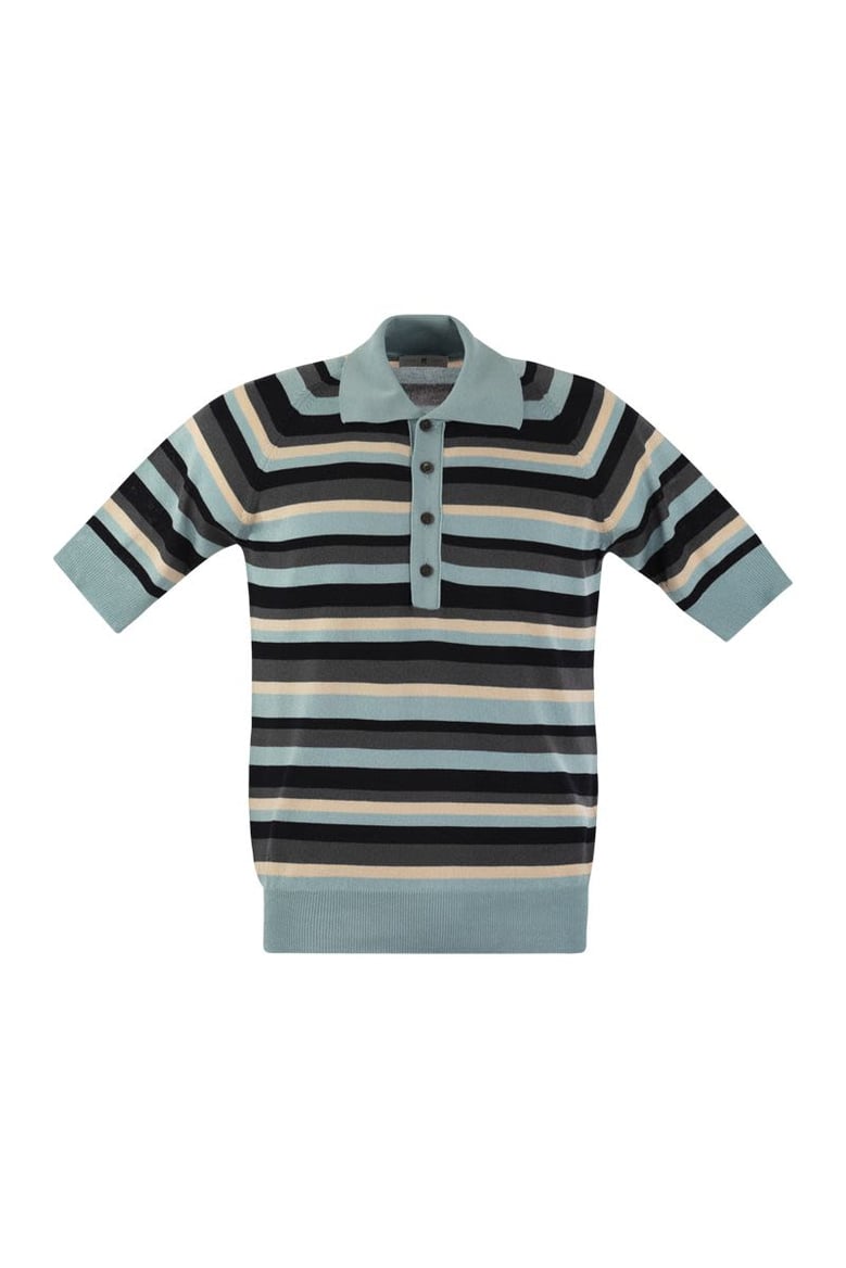 cotton and viscose polo shirt by Selfnex