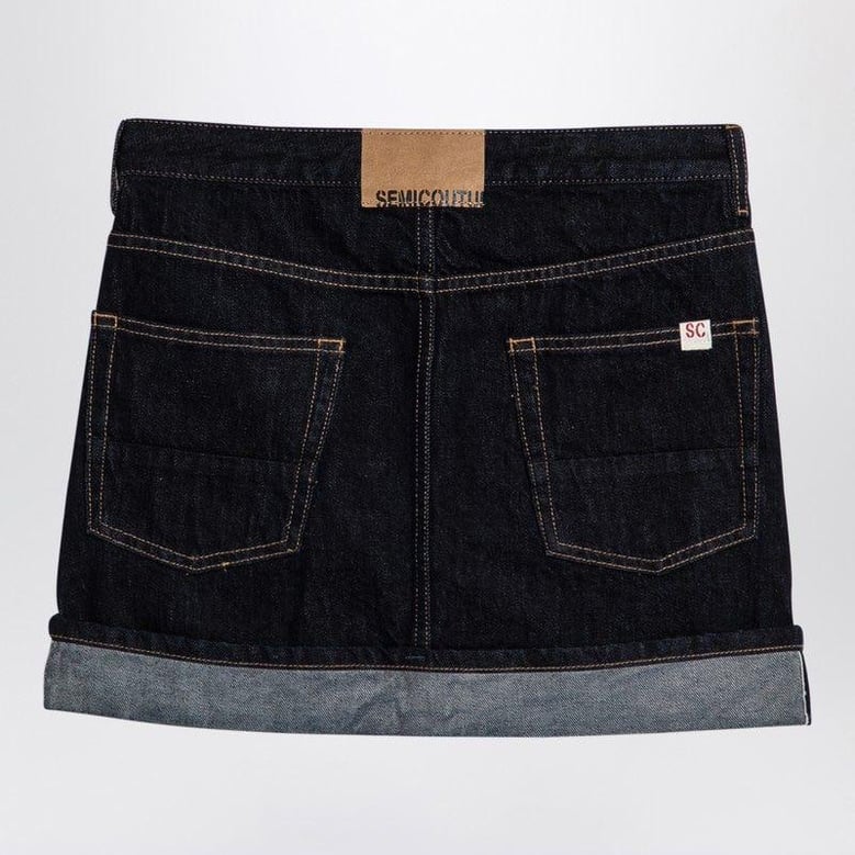 floriane miniskirt in dark denim by Selfnex