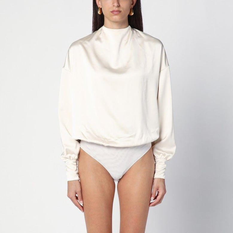 sylvia milk-white bodysuit by Selfnex