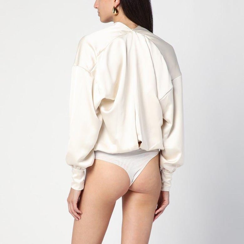 sylvia milk-white bodysuit by Selfnex