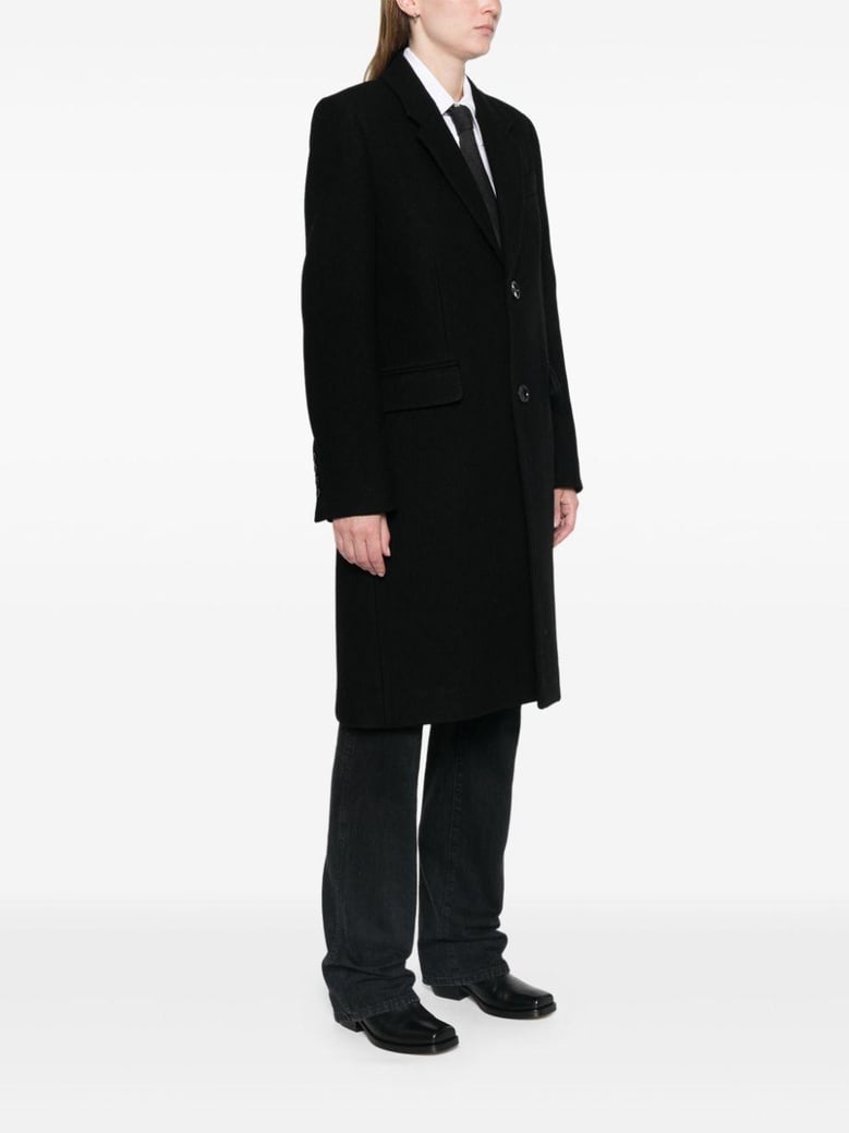wool single-breasted coat by Selfnex