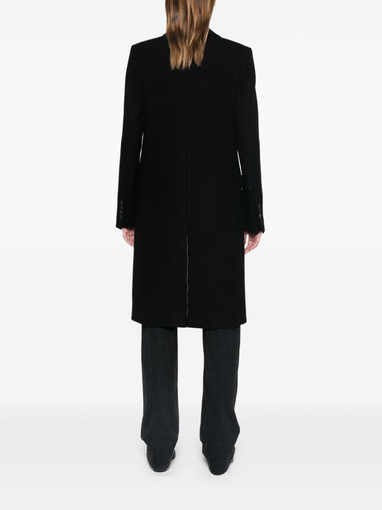wool single-breasted coat by Selfnex