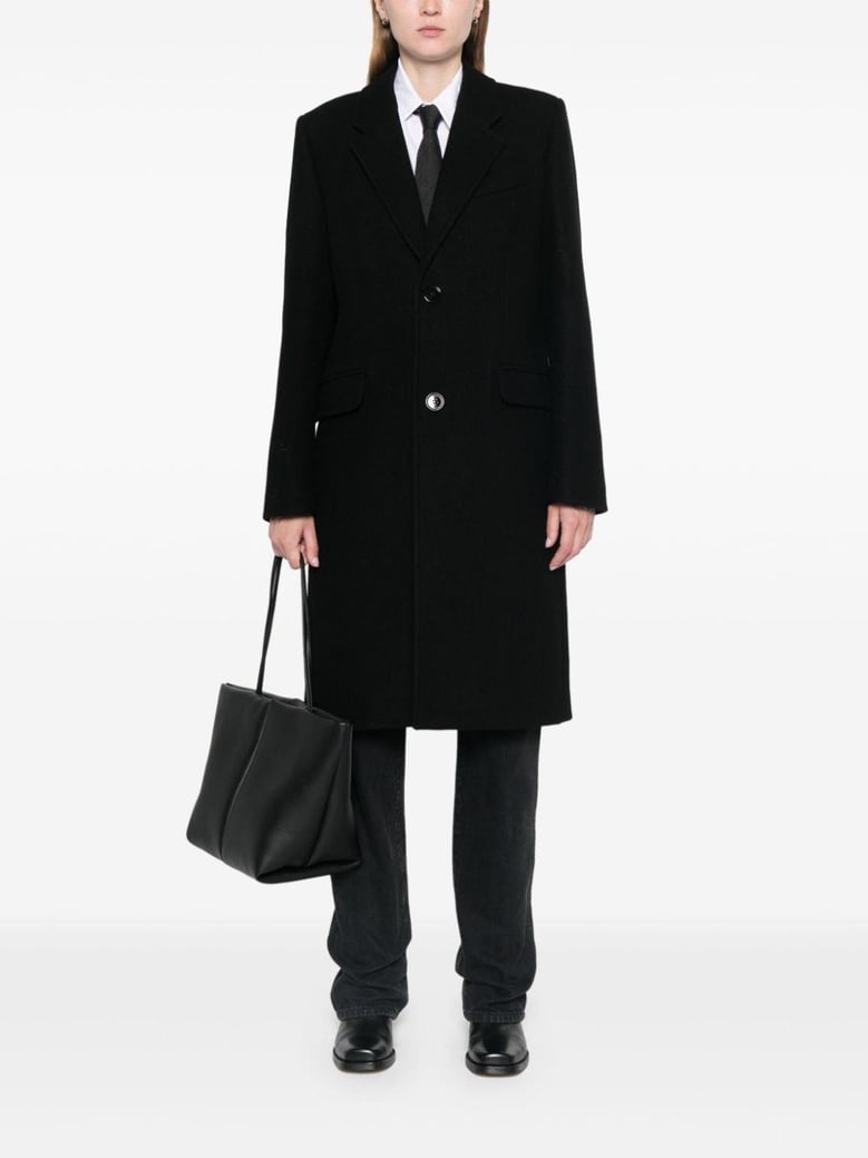wool single-breasted coat by Selfnex