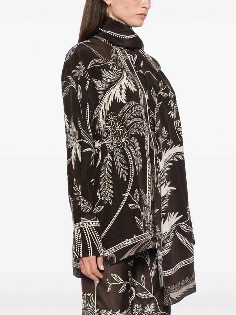 printed silk shirt by Selfnex