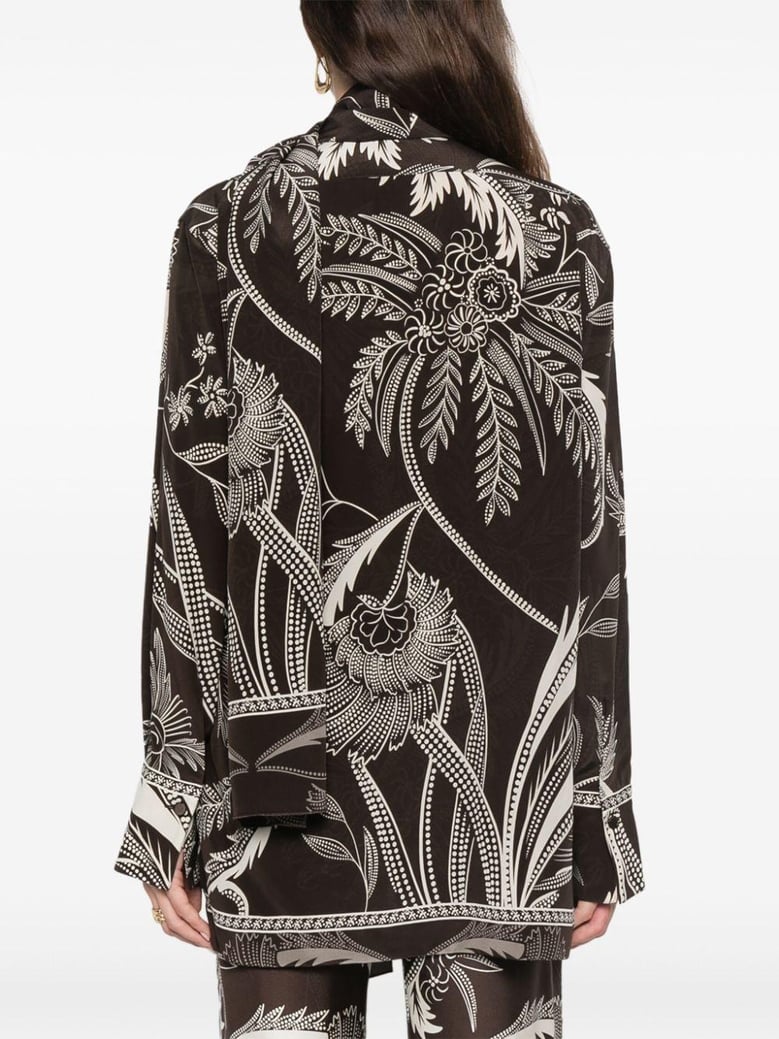 printed silk shirt by Selfnex