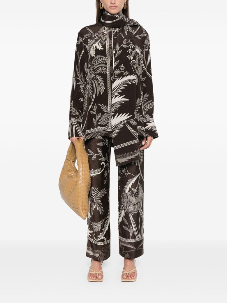 printed silk shirt by Selfnex
