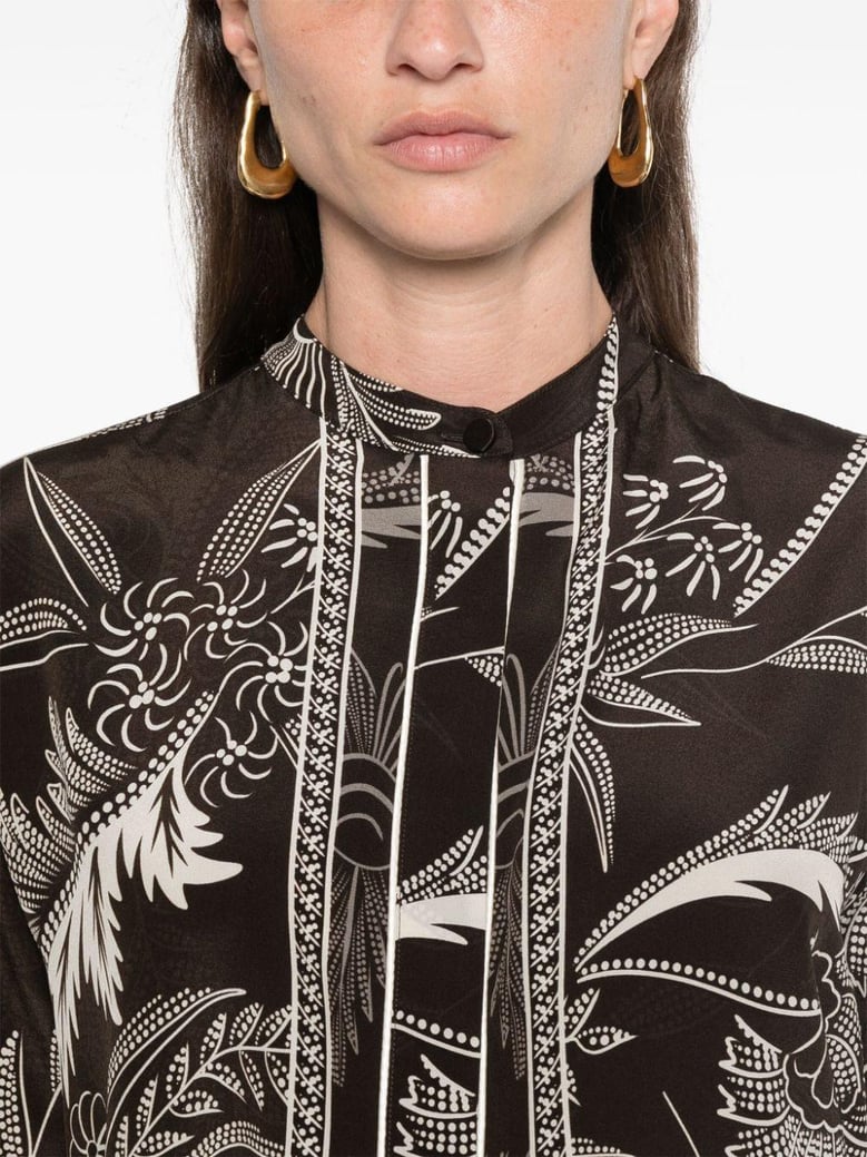 printed silk shirt by Selfnex