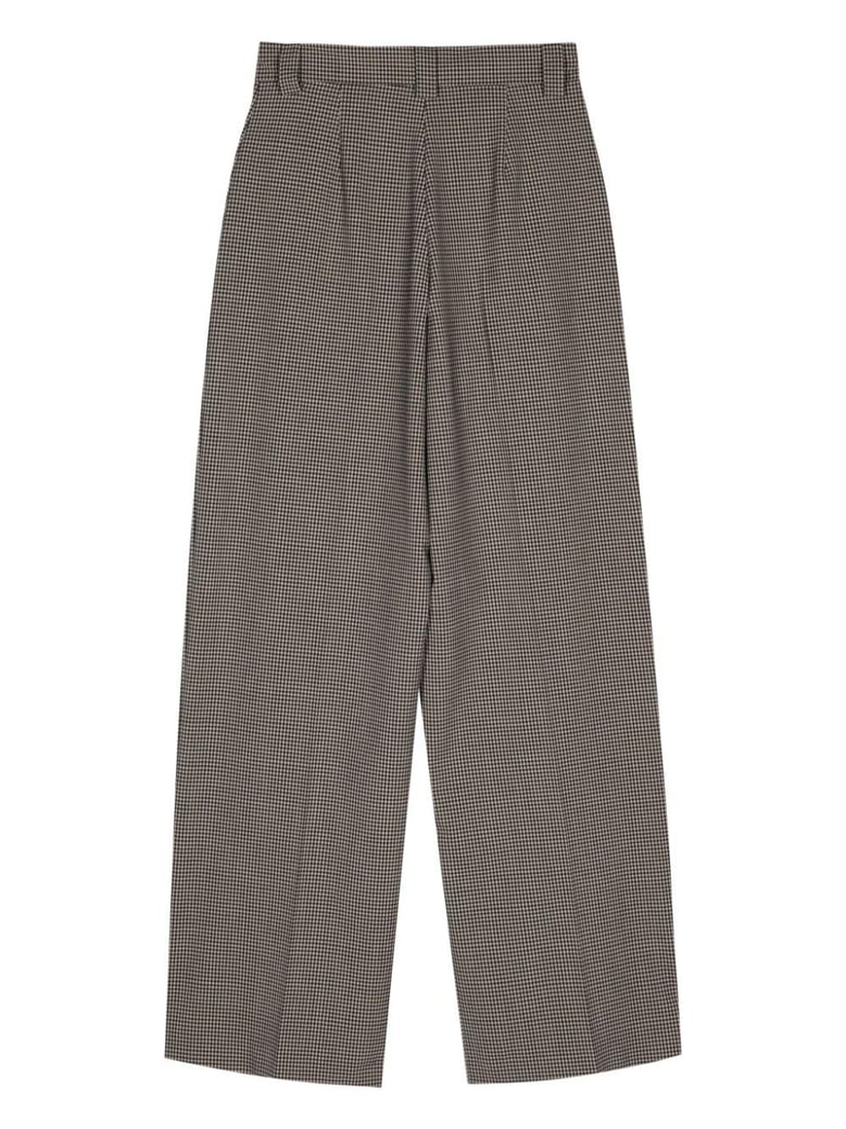 wool blend wide-leg trousers by Selfnex