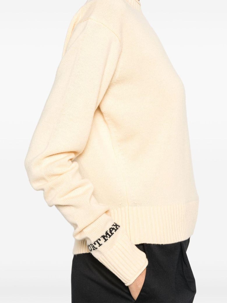 wool crewneck sweater by Selfnex