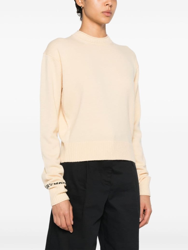 wool crewneck sweater by Selfnex