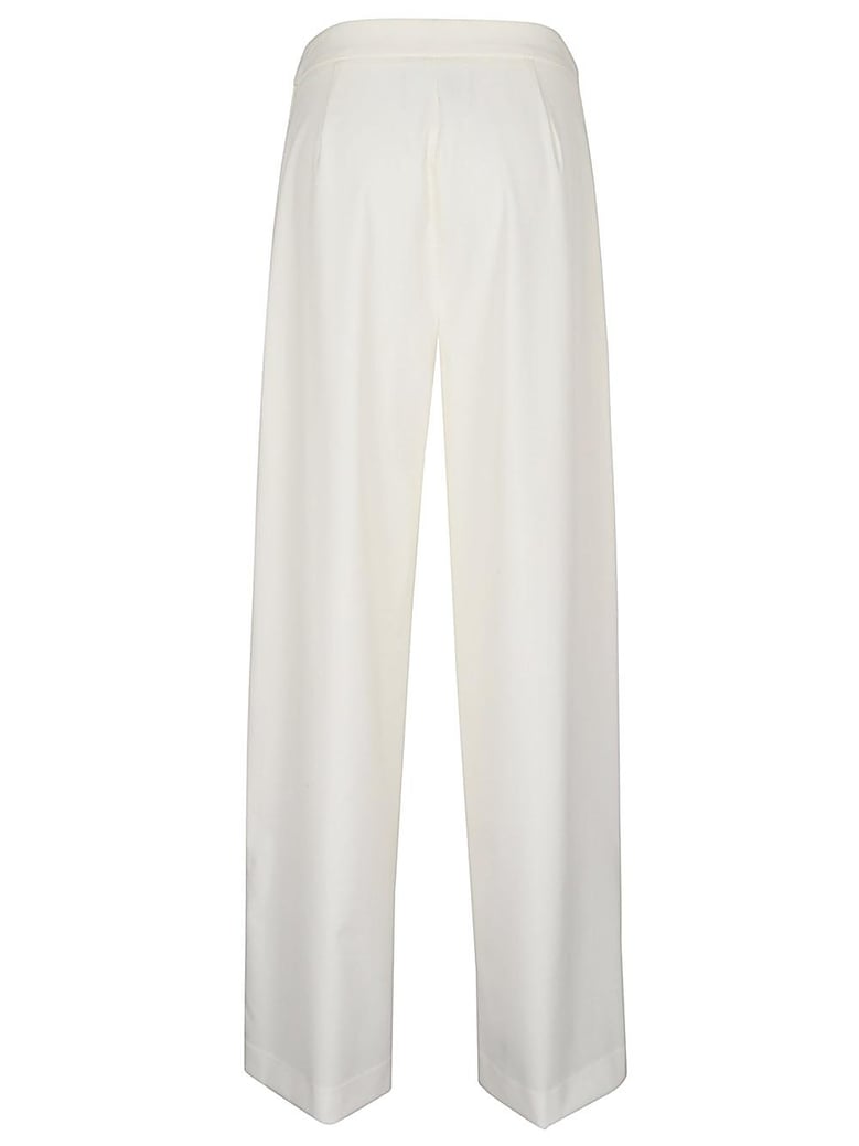 wool twill amelia trousers by Selfnex
