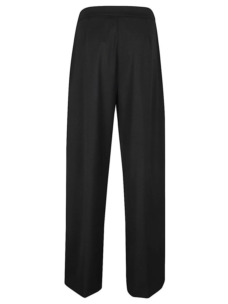 wool twill amelia trousers by Selfnex