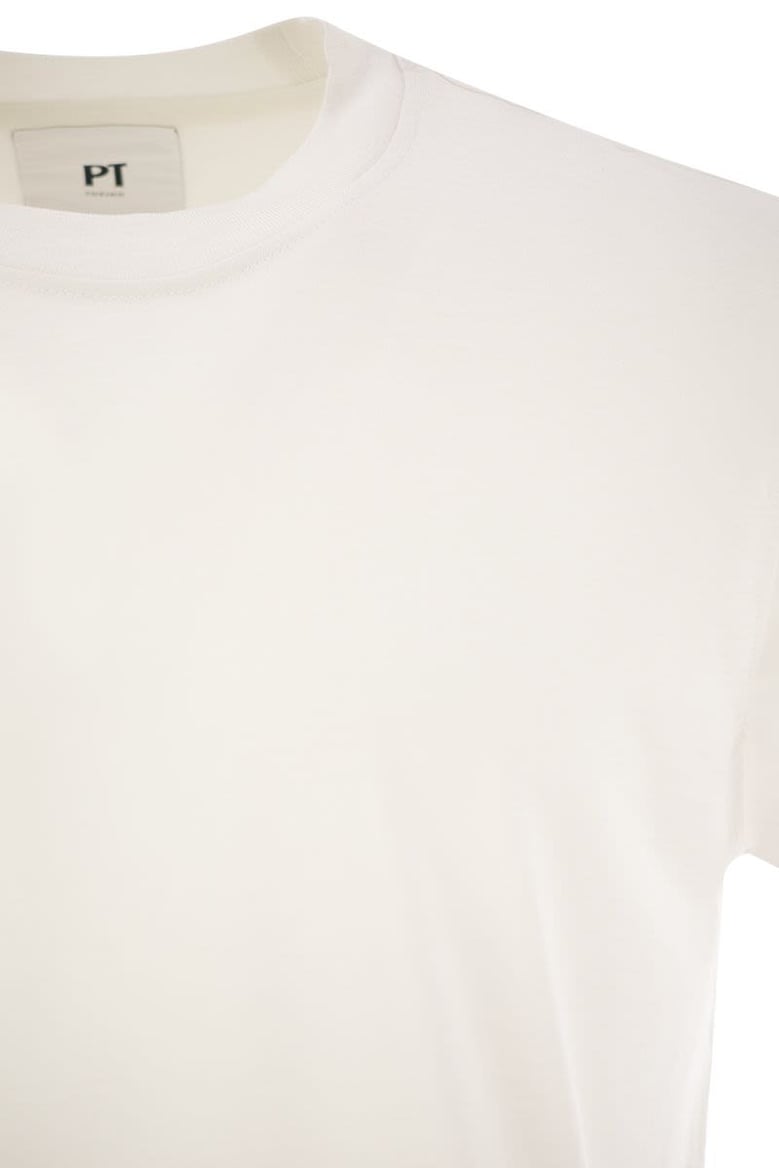 silk and cotton t-shirt by Selfnex