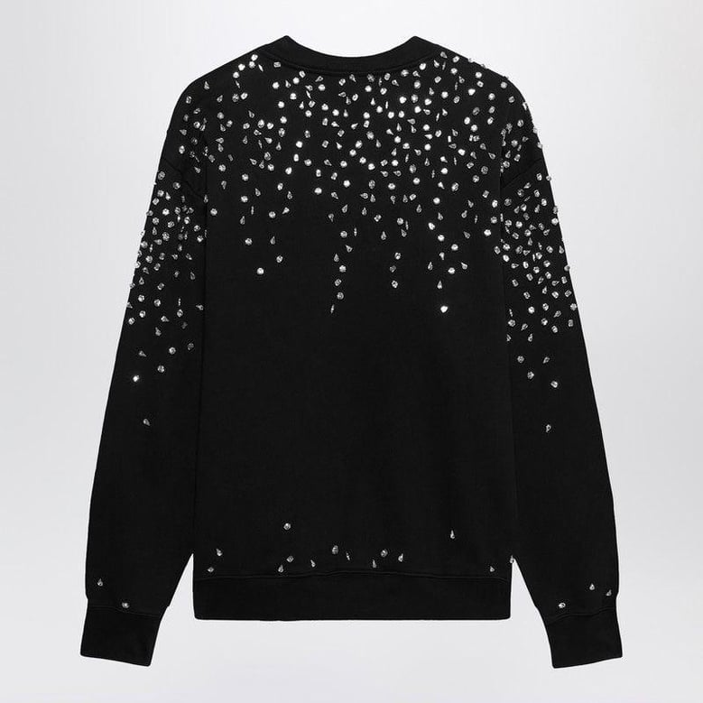 crewneck sweatshirt crystals by Selfnex
