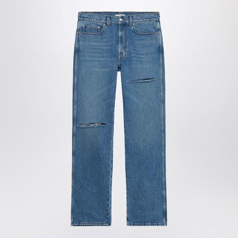 regular denim pants blue by Selfnex
