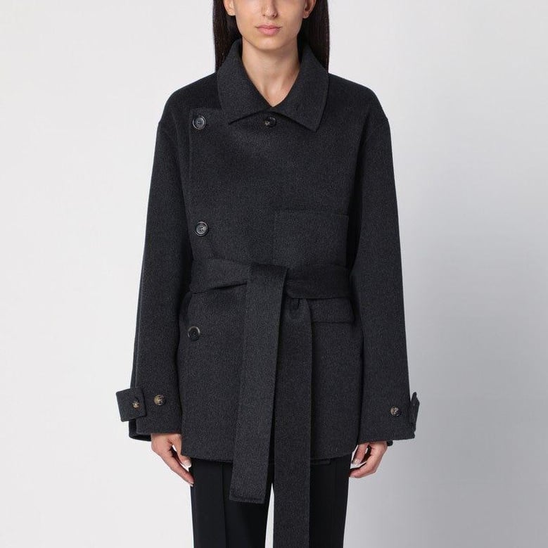double-breasted wool coat by Selfnex