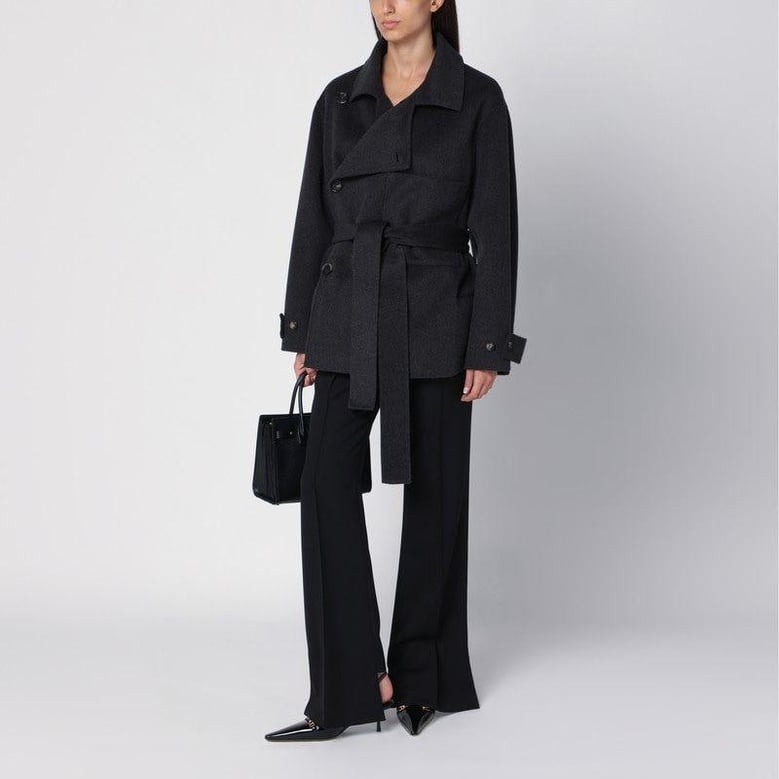double-breasted wool coat by Selfnex