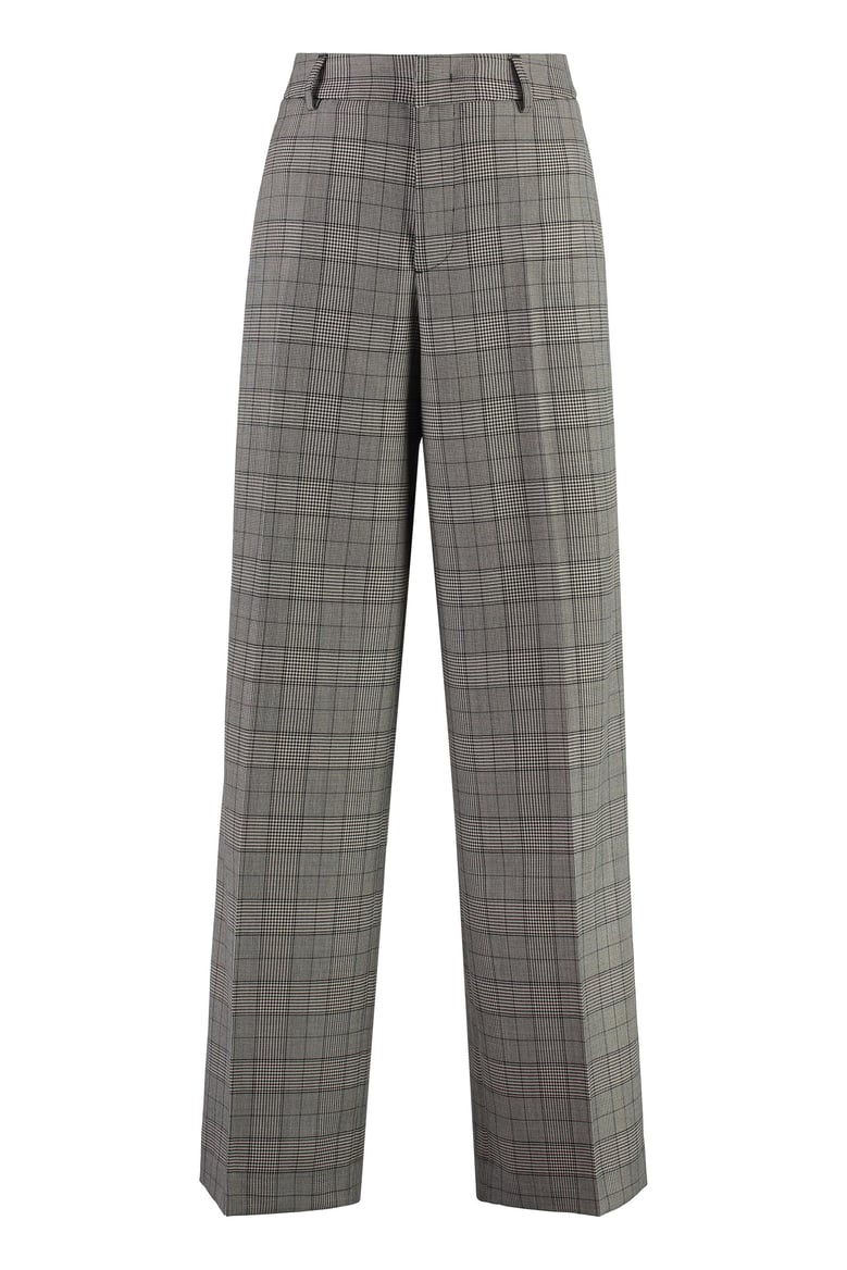 wool wide-leg trousers by Selfnex