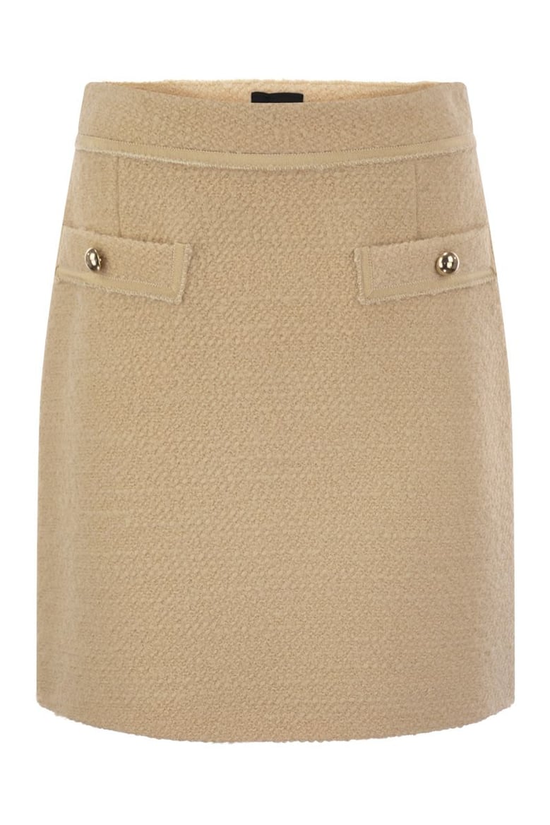 wool short skirt by Selfnex