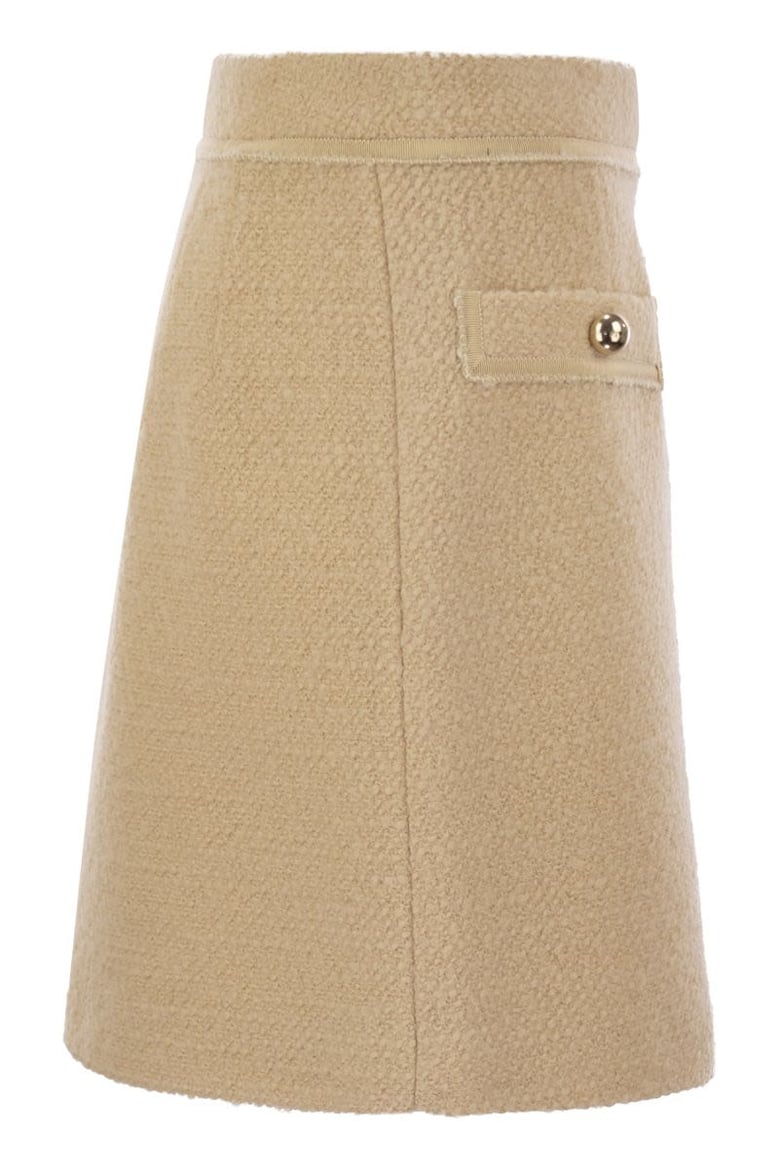 wool short skirt by Selfnex