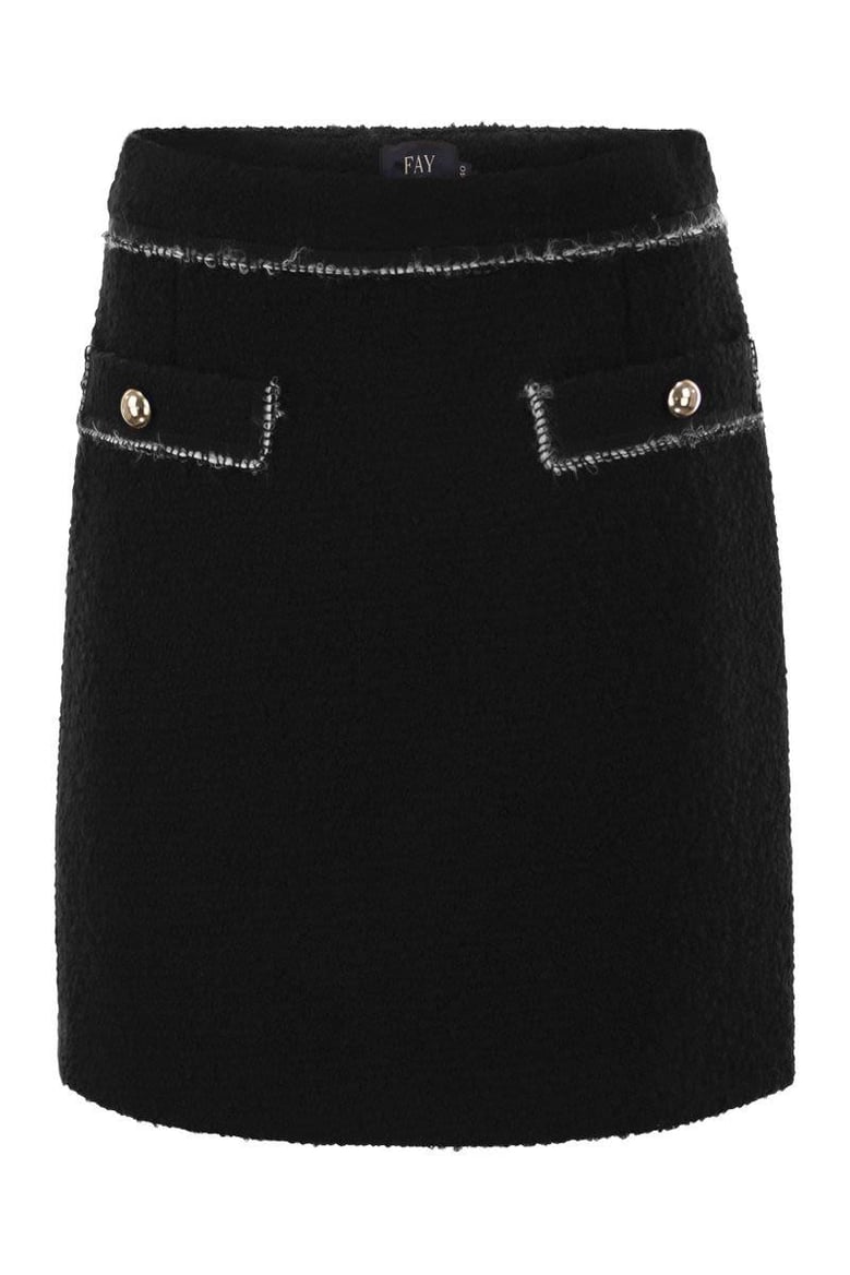 wool short skirt by Selfnex