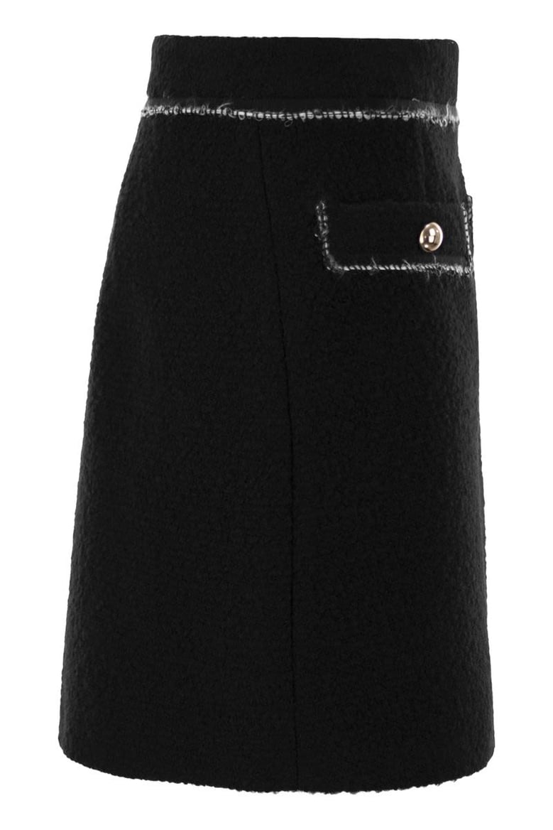 wool short skirt by Selfnex