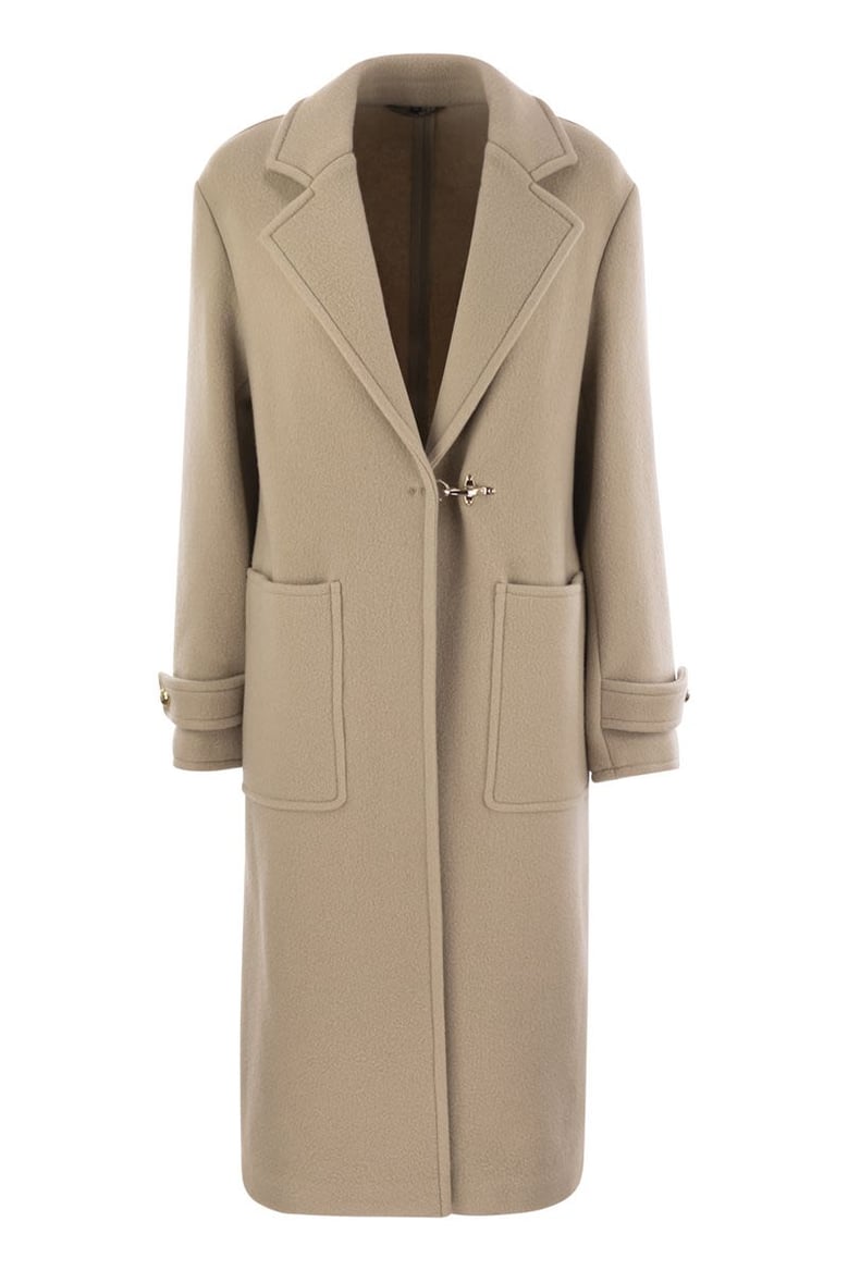 wool and cashmere coat by Selfnex