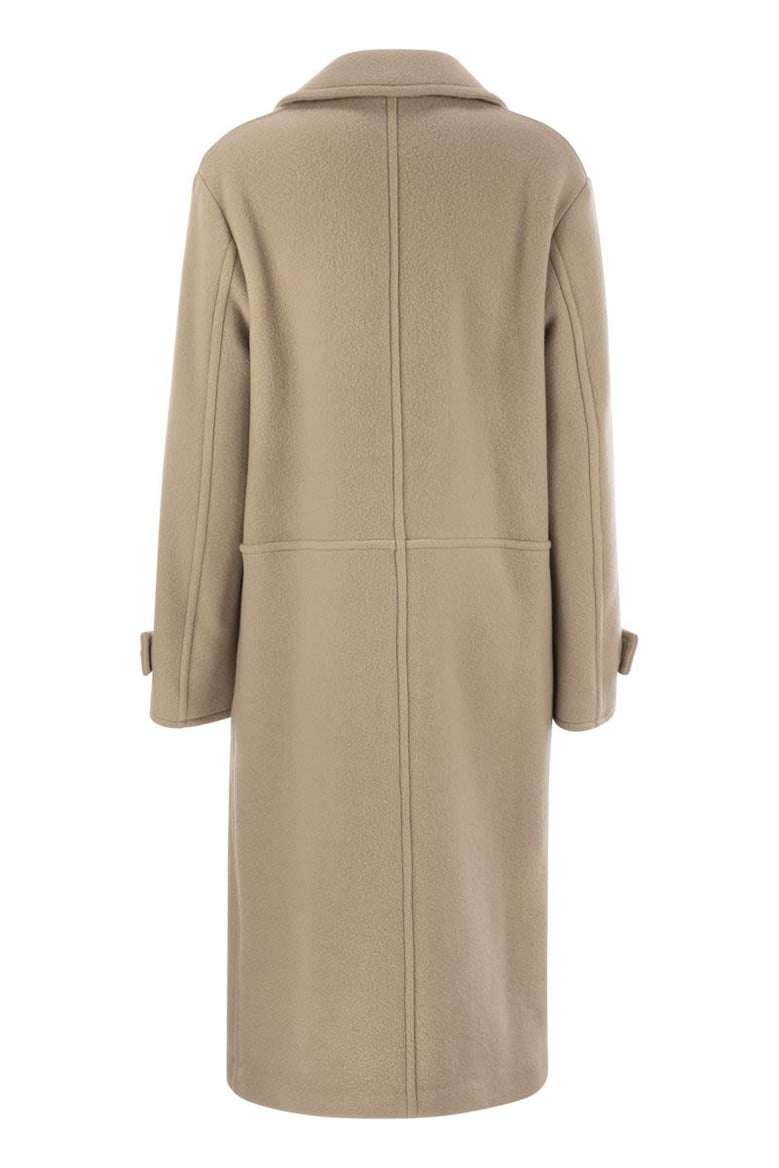 wool and cashmere coat by Selfnex