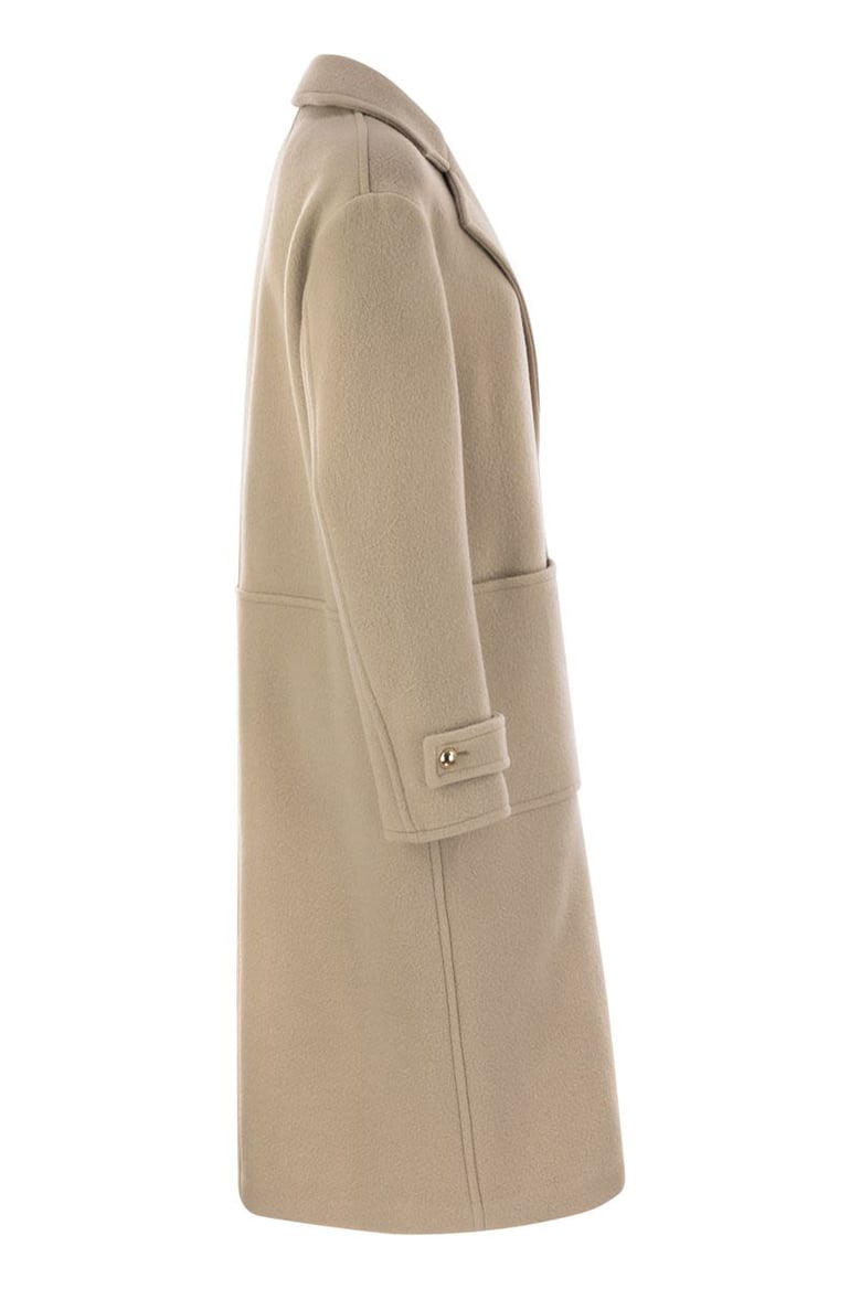 wool and cashmere coat by Selfnex