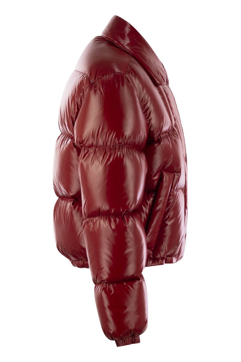 3-hook cropped down jacket by Selfnex