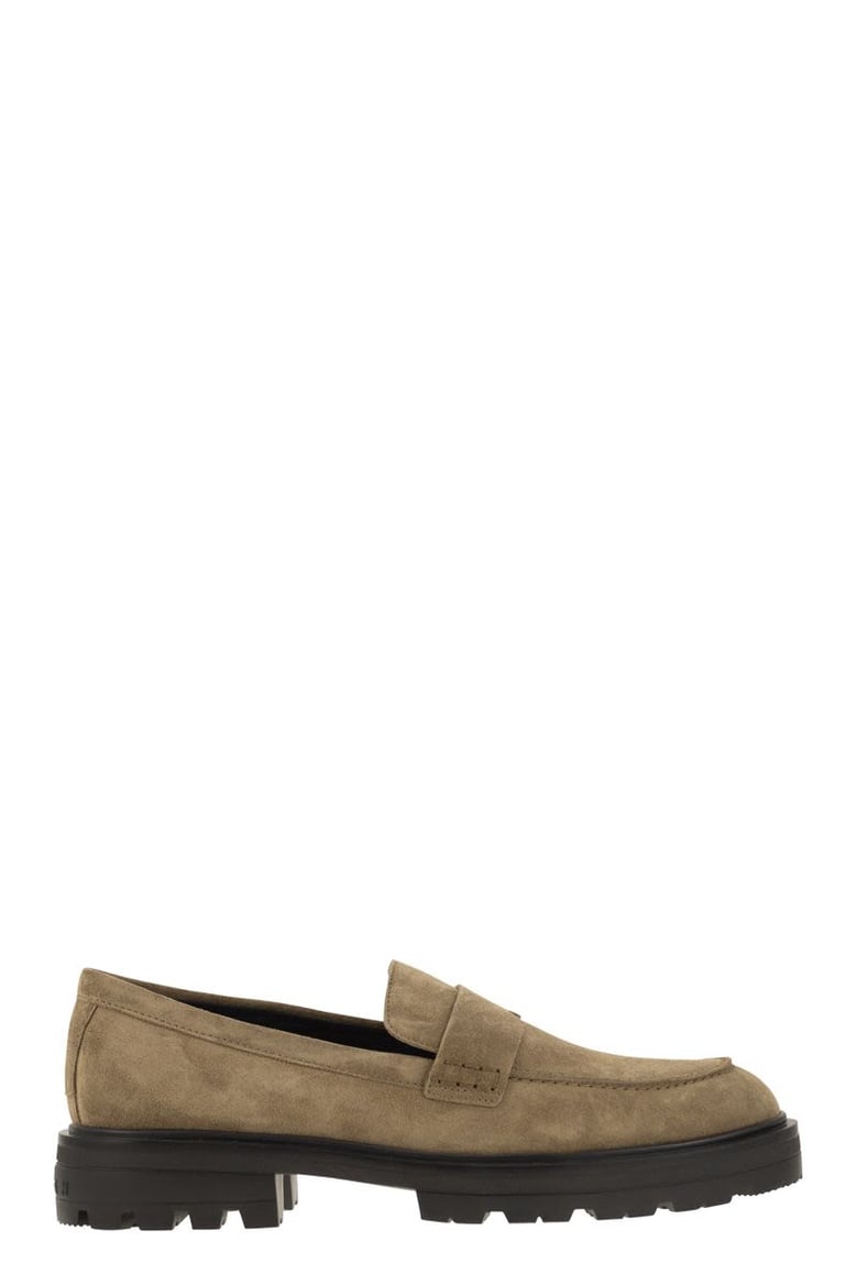 h673 suede moccasin with carrarmato bottom by Selfnex