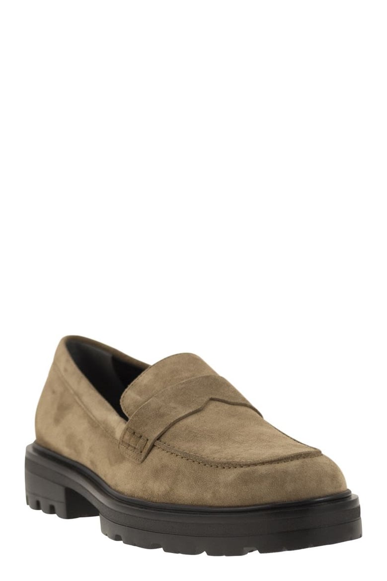 h673 suede moccasin with carrarmato bottom by Selfnex