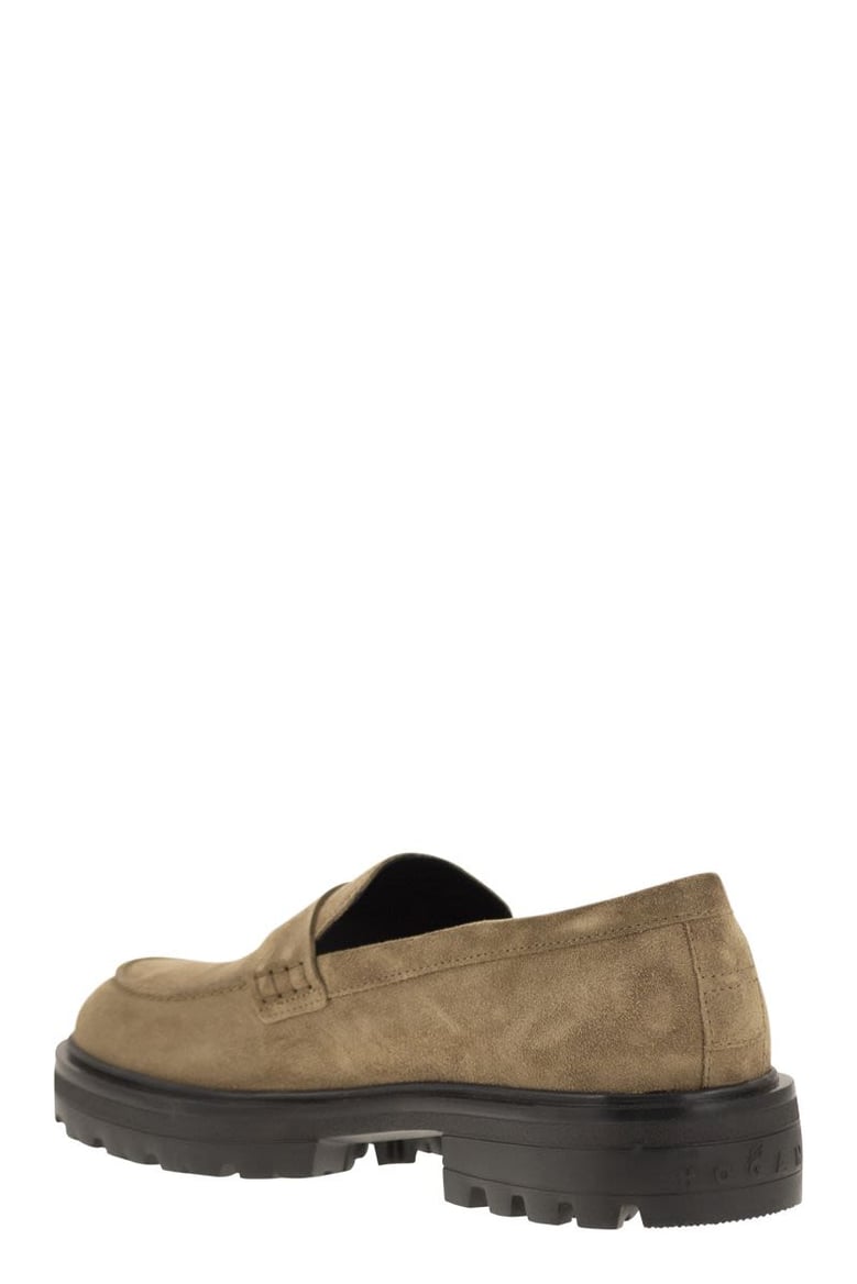 h673 suede moccasin with carrarmato bottom by Selfnex