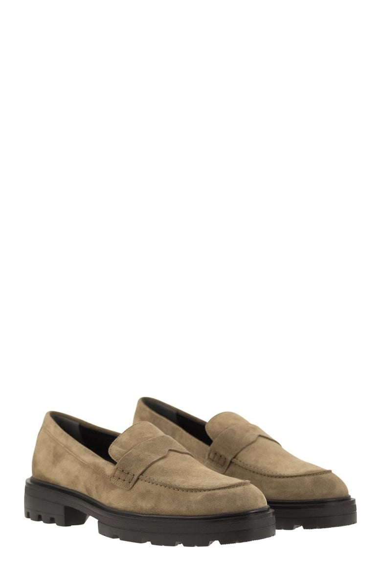 h673 suede moccasin with carrarmato bottom by Selfnex