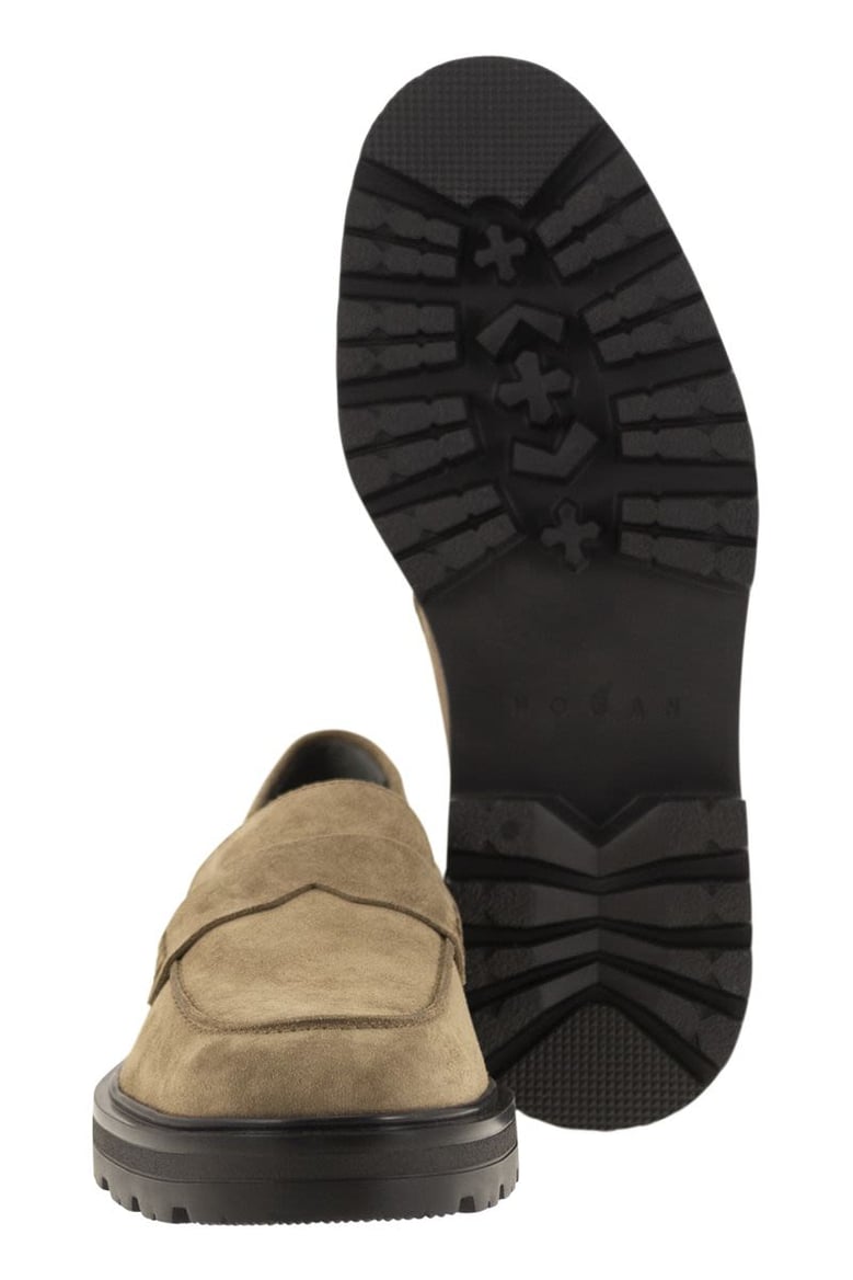 h673 suede moccasin with carrarmato bottom by Selfnex