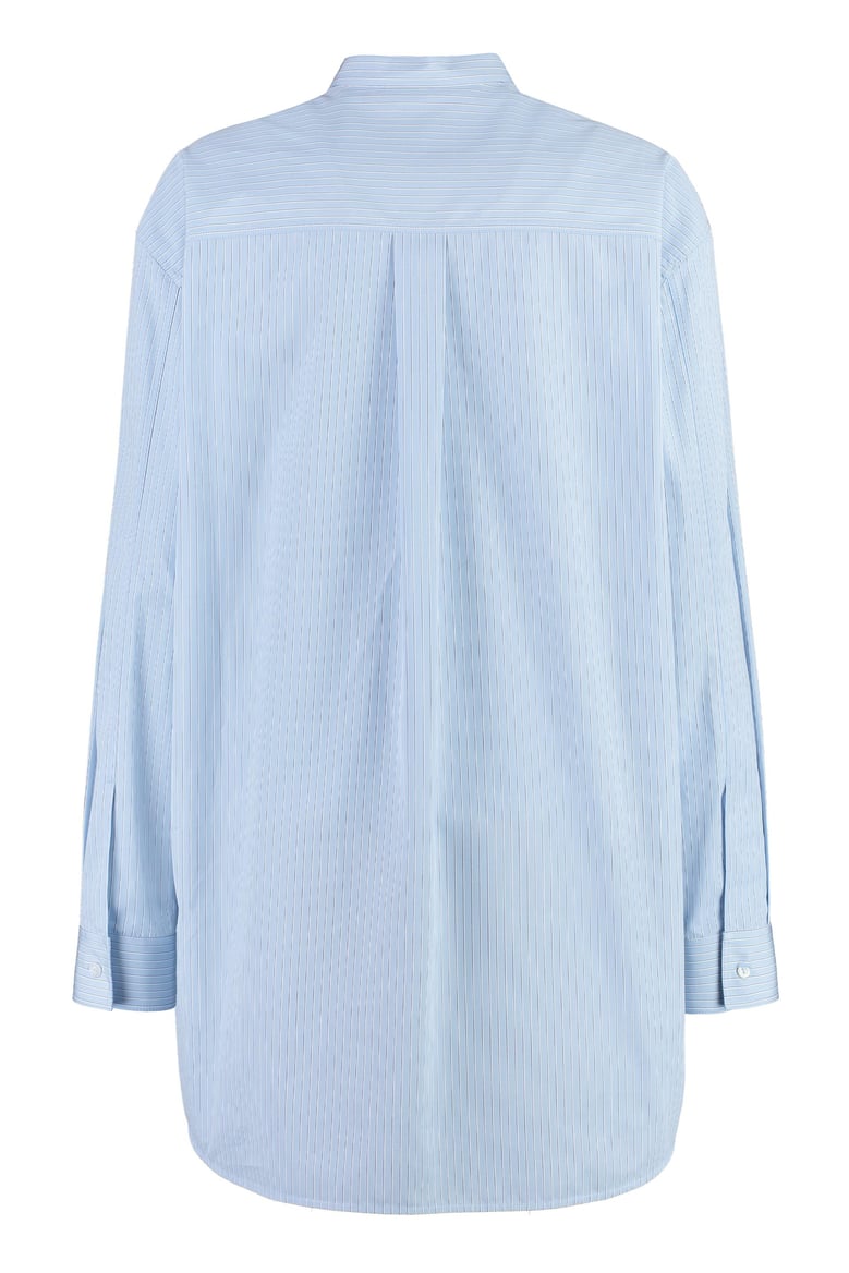 wednesday shirt light blue stripes by Selfnex
