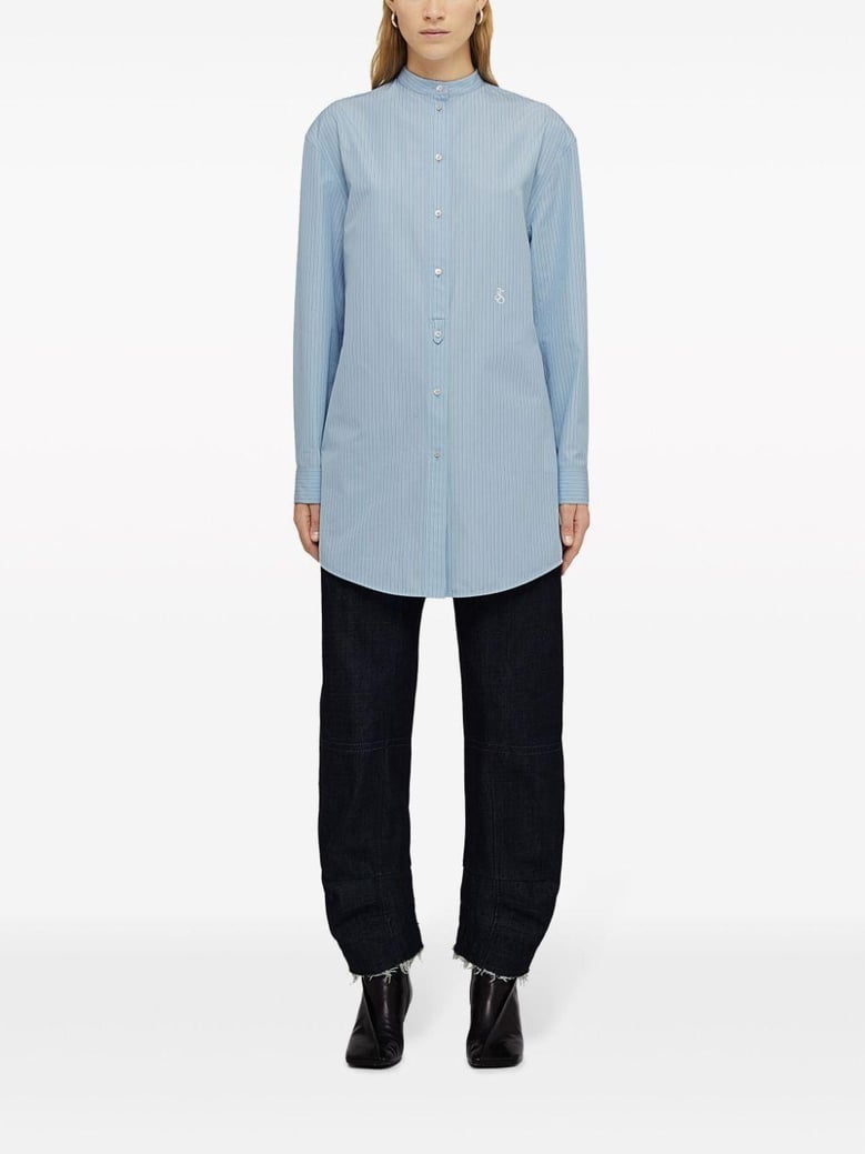 wednesday shirt light blue stripes by Selfnex
