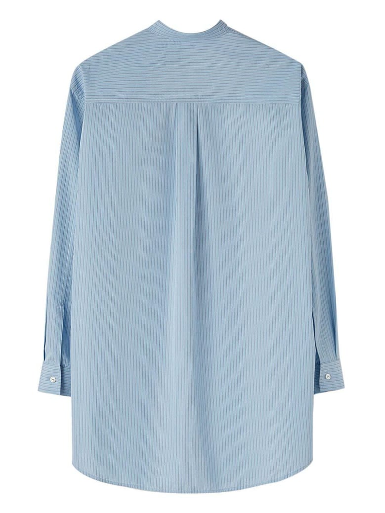 wednesday shirt light blue stripes by Selfnex