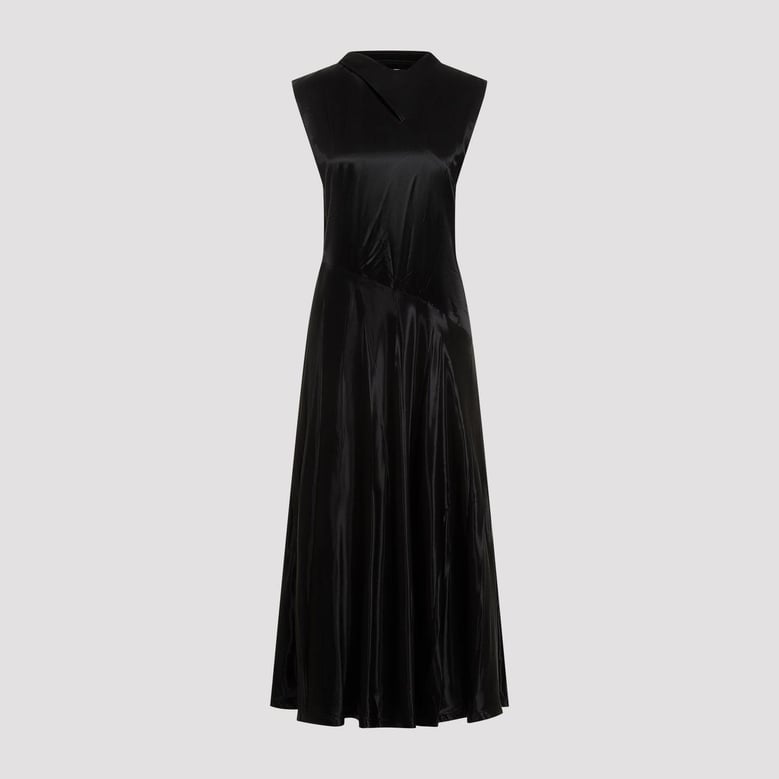 cupro long dress by Selfnex